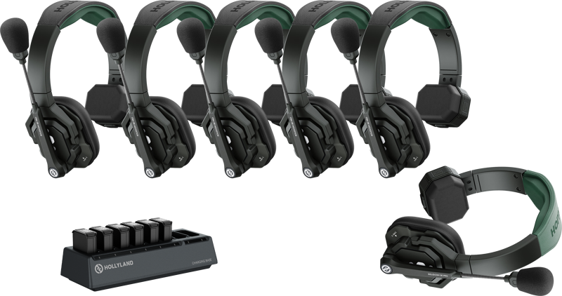HOLLYLAND Solidcom SE Pro- 6 Person Noise Cancelling Headset Intercom