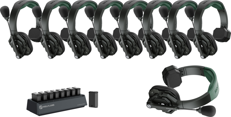 HOLLYLAND Solidcom SE Pro- 9 Person Noise Cancelling Headset Intercom