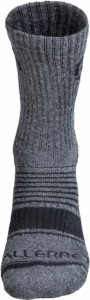VALLERRET Merino Wool Crew Sock - Grey Winter (size 41-46)