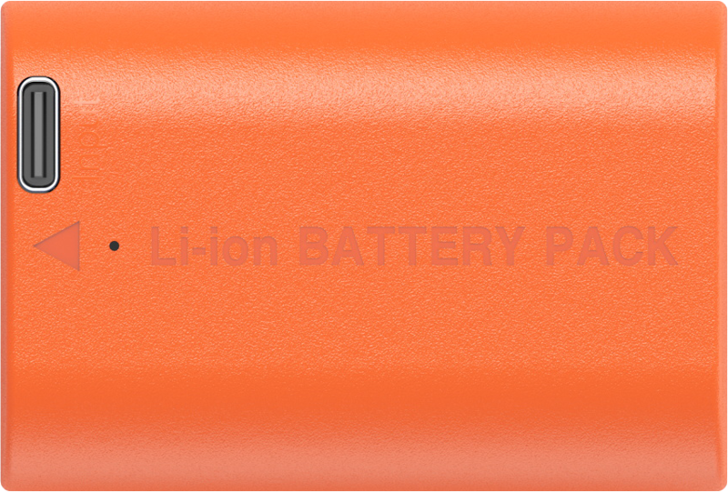 SMALLRIG 4968 LP-E6NH USB-C Rechargeable Camera Battery Orange
