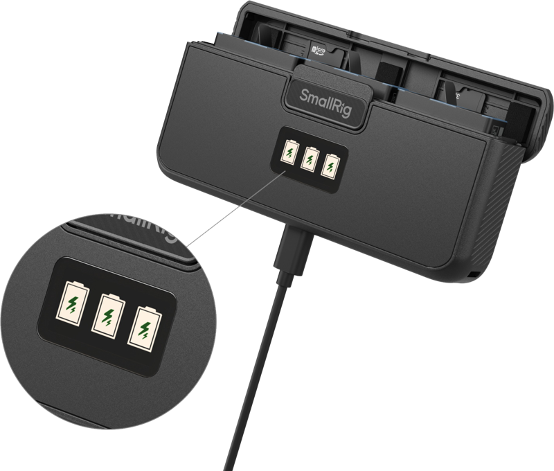 SMALLRIG 4565 GoPro Camera Battery Kit (3pcs + Charger case)