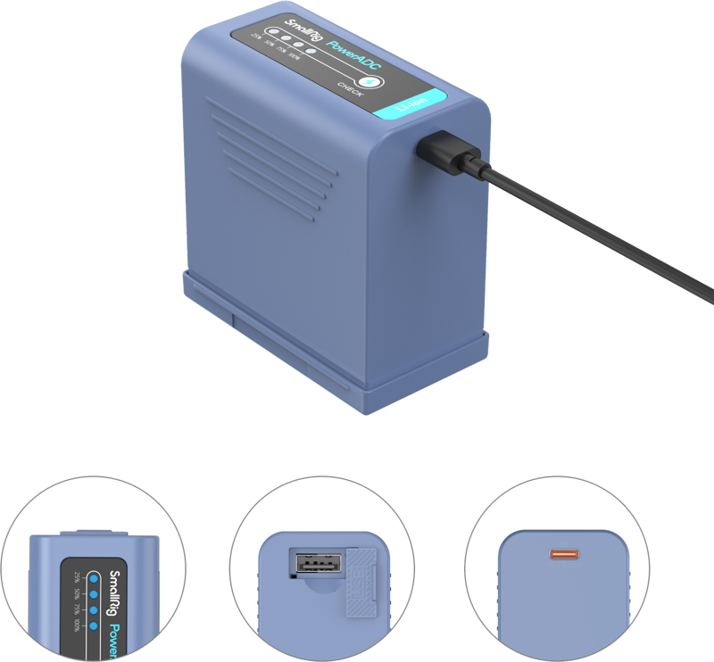 SMALLRIG 4267 Camera Battery USB-C Rechargable NP-F970