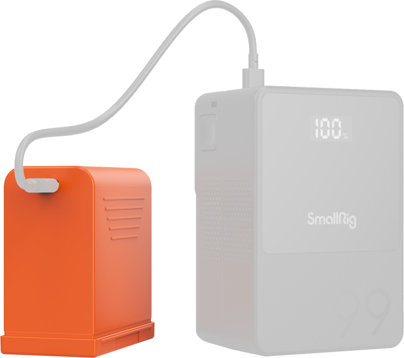 SMALLRIG 4972 NP-F970 USB-C Rechargeable Camera Battery Orange