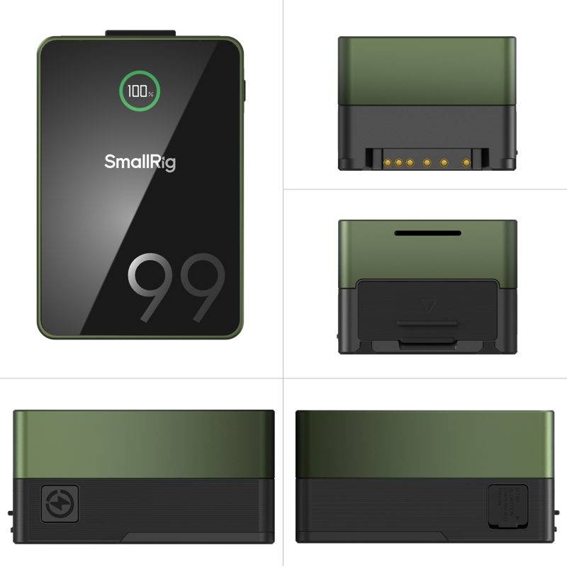 SMALLRIG 4974 VB99 Pro mini V Mount Battery Green