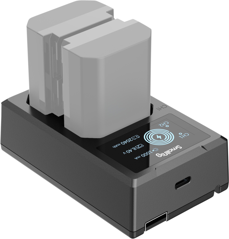 The charger adopts a double-slot design