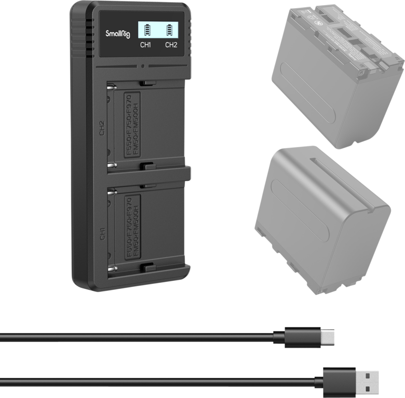 SMALLRIG 4086 Battery Charger For NP-F970 Batteries
