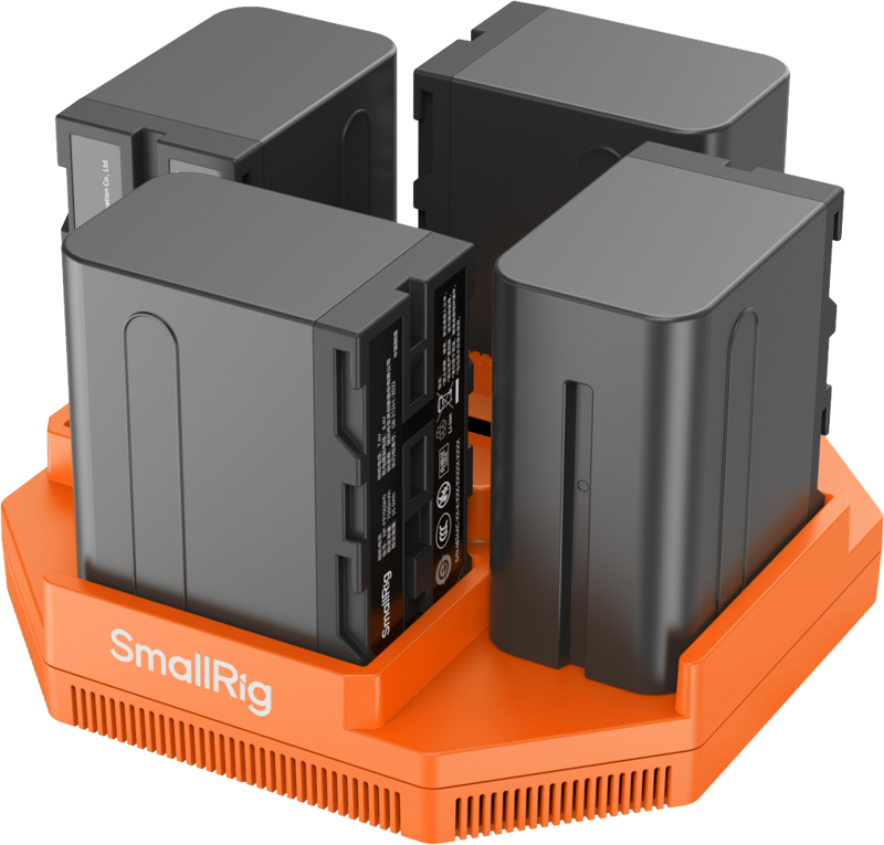 this charger can simultaneously charge four batteries