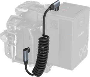 SMALLRIG 4793 USB-C Angled to USB-C Angled Coiled Data Cable