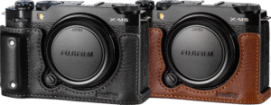 SMALLRIG 4880 Camera Leather Half Case Kit for FUJIFILM X-M5 Brown