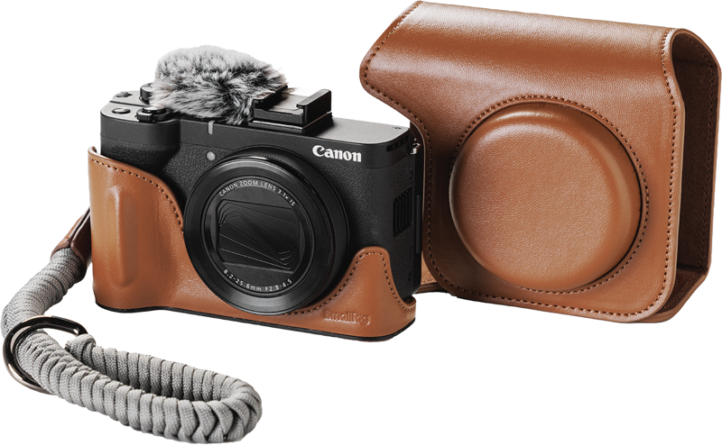 SMALLRIG 5385 Leather Case Kit for Canon PowerShot V1 Brown