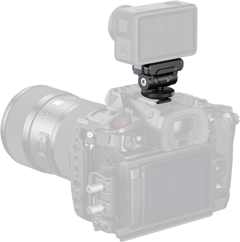 SMALLRIG 5436 Quick Release Support for DJI Osmo Action 5 Pro / 4 / 3 with Cold Shoe Adapter