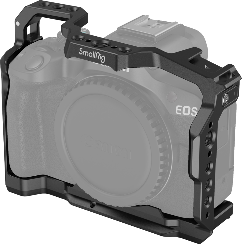 Designed to protect the Canon EOS R50 camera and attach accessories