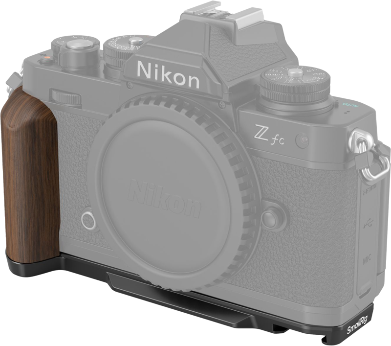 SMALLRIG 4802 Wooden L-Shape Grip for Nikon Z fc Black