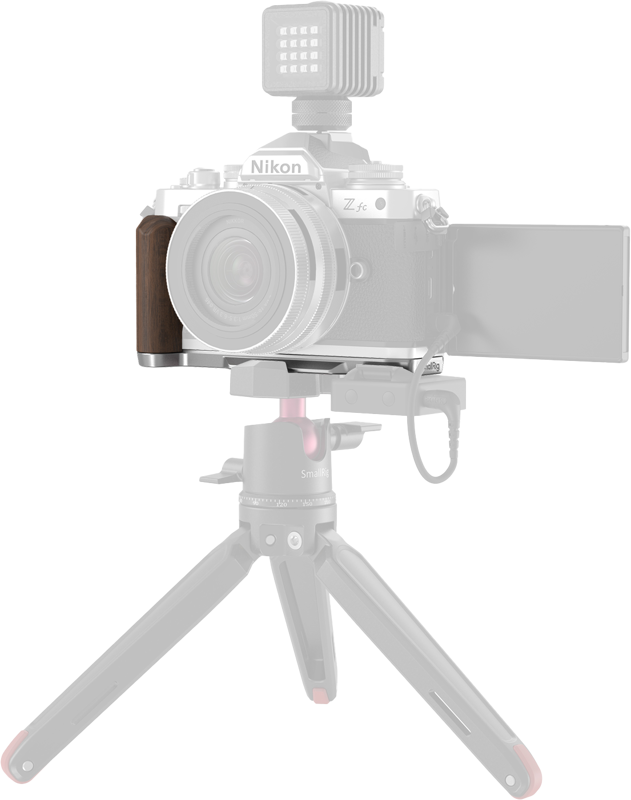 SMALLRIG 4803 Wooden L-Shape Grip for Nikon Z fc Silver