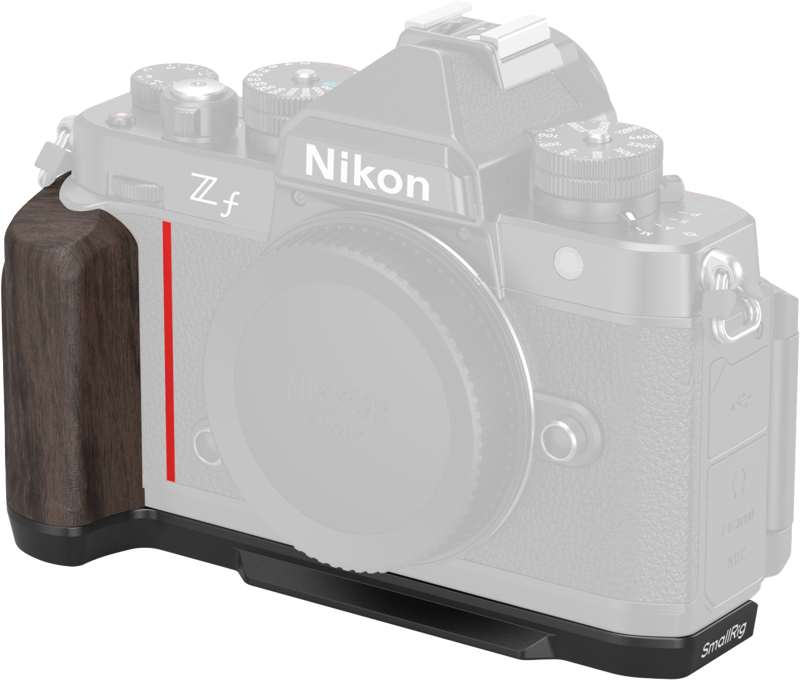 SMALLRIG 4801 L-Shape Mount Plate with Wooden Handle for Nikon Z f
