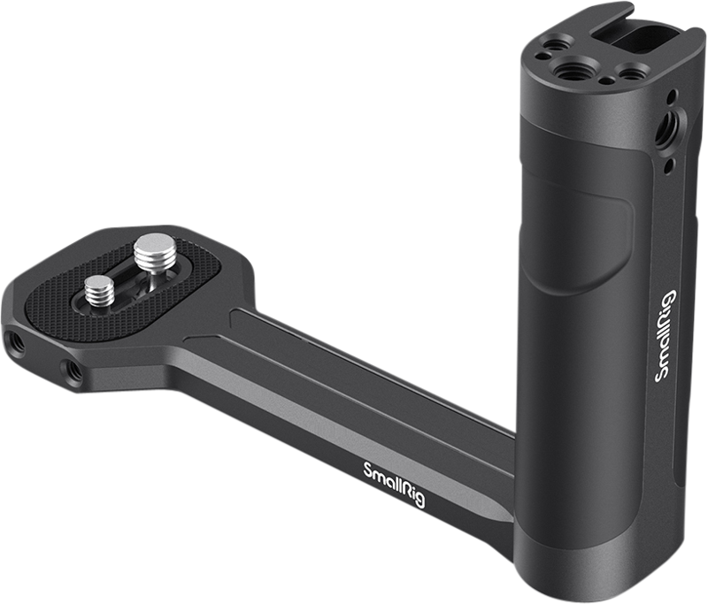 Designed to reduce arm fatigue and provide accessory mounts when shooting with your gimbals. This ergonomically-designed handle enables you to hold your gimbals with two hands to reduce the weight stress on one hand.