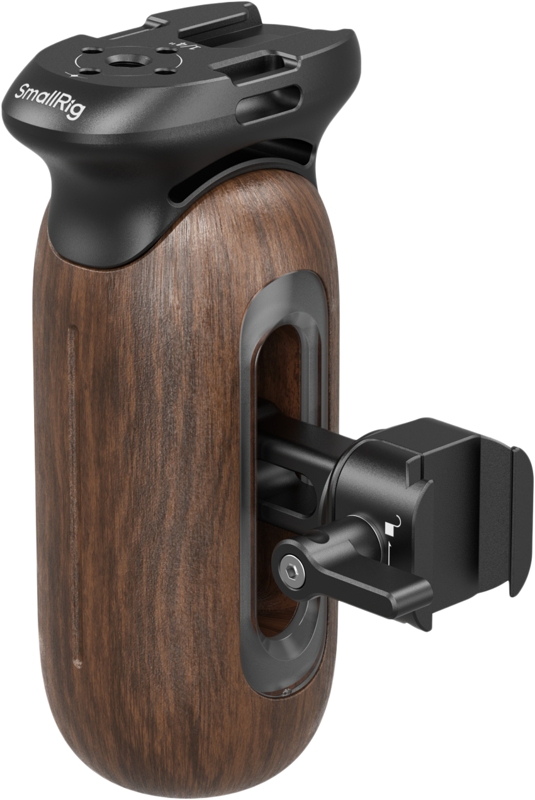 SMALLRIG 5161 ImageGrip Series Wooden Handle with NATO Clamp (Left Side)