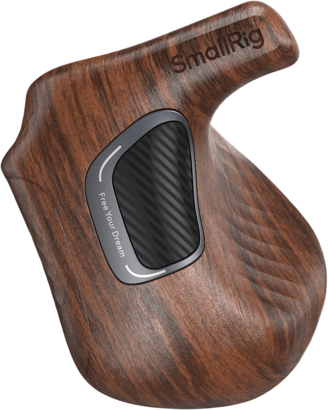 SMALLRIG 5161 ImageGrip Series Wooden Handle with NATO Clamp (Left Side)