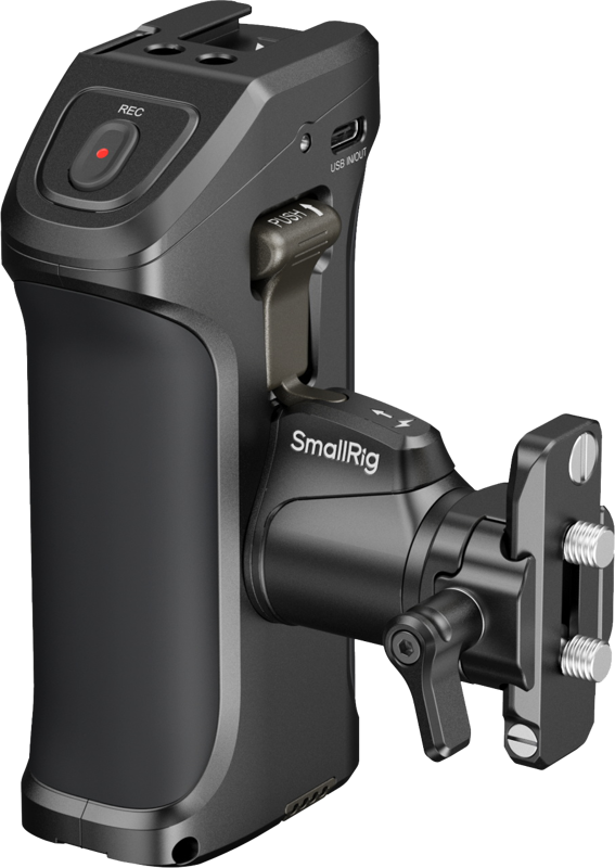 SMALLRIG 5235 Rotating Side Handle with Trigger REC for Selected Canon / Blackmagic Design Cameras
