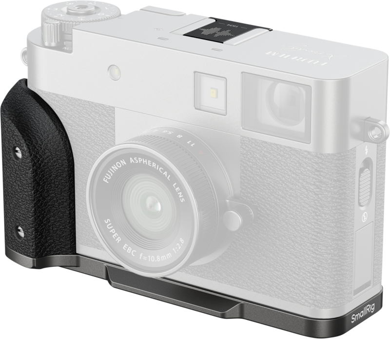 SMALLRIG 5217 L-Shaped Mount Plate with Silicone Handle for FUJIFILM X half Charcoal Silver