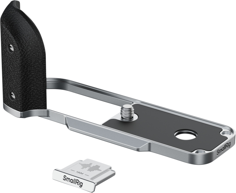 SMALLRIG 5216 L-Shaped Mount Plate with Silicone Handle for FUJIFILM X half Silver