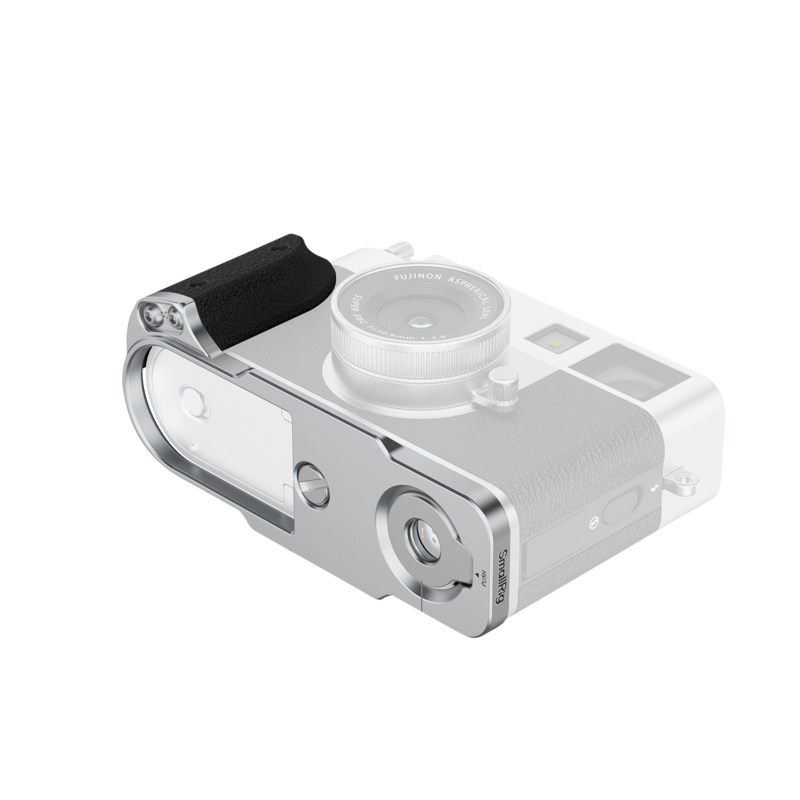 SMALLRIG 5216 L-Shaped Mount Plate with Silicone Handle for FUJIFILM X half Silver