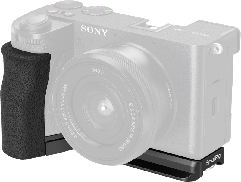 SMALLRIG 5061 L-Shape Mount Plate with Silicone Handle for Sony A6700