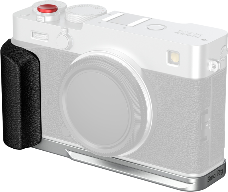 SMALLRIG 5447 L-Shaped Mount Plate with Silicone Handle for FUJIFILM X-E5 Silver