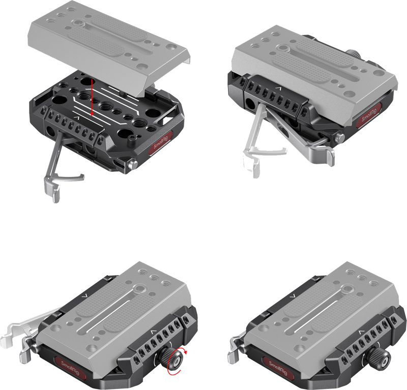 SMALLRIG 2887 Baseplate Manfrotto Drop-In