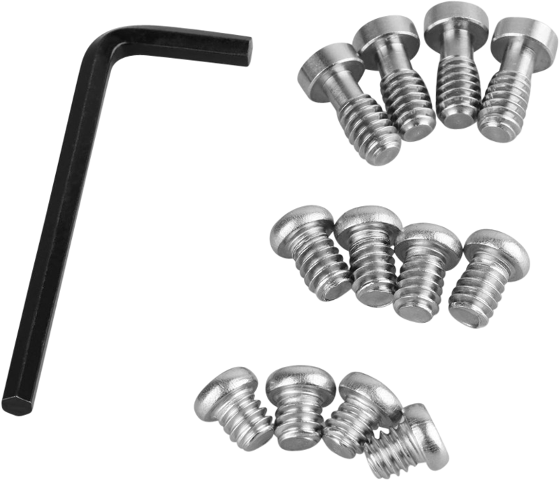 This screw pack includes 12pcs 1/4" hex thread screws in different length