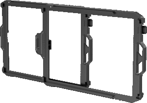 65" plug-in cinefilters of 4mm in thickness.