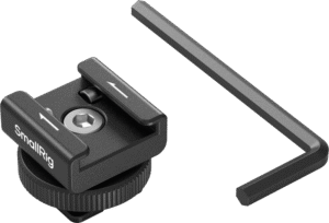 is tailored to enhance wireless lavalier microphone receivers.  It effectively addresses the challenge of loose locking between the receiver and camera cage.