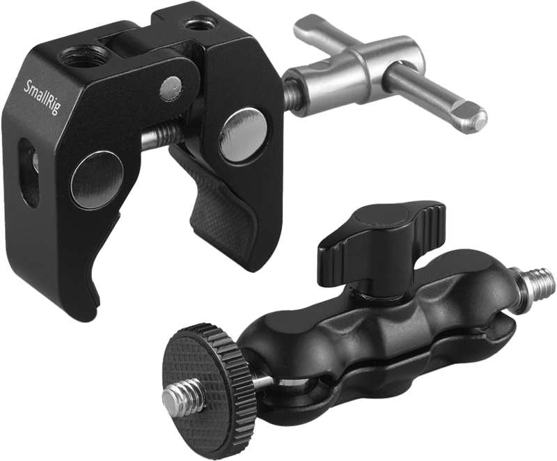 SMALLRIG 2164 Multi-functional Crab-Shaped Clamp w/ Ballhead Magic Arm