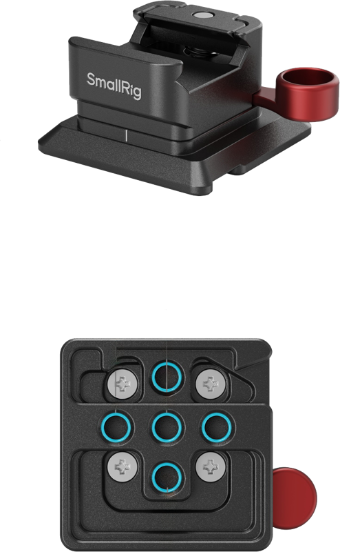 this accessory ensures seamless portability and compatibility. The integrated Arca-Swiss quick release plate effortlessly fits Arca-type tripods and DJI RS 2