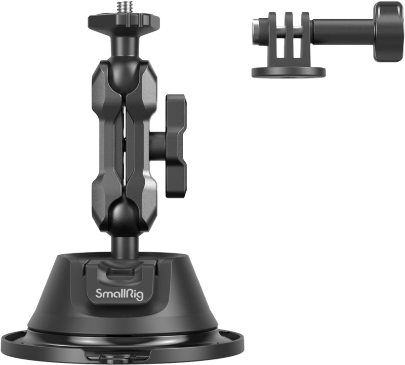 smooth and clean surfaces and supports any action camera that features a universal mount.