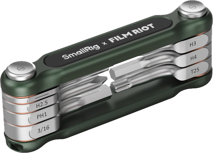 Designed specifically for photo and video creators. The 7-in-1 set features a folding design that ensures portability and convenience