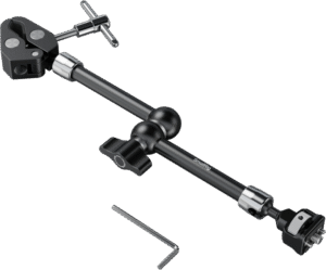 equipped with a knurled thumbscrew for easy tool-free fastening