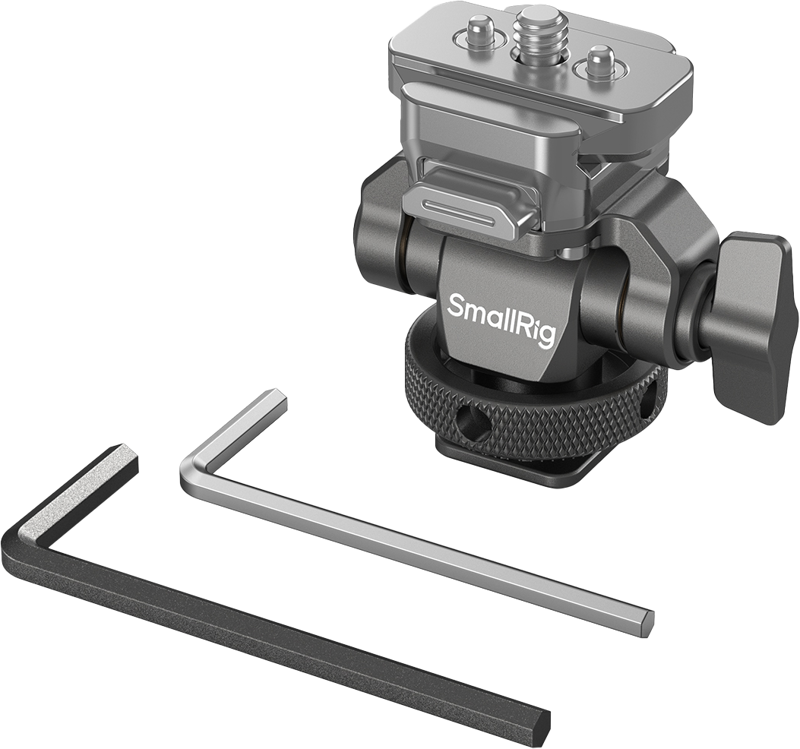 enabling the monitor support to be used with the accompanying quick release NATO clamp.