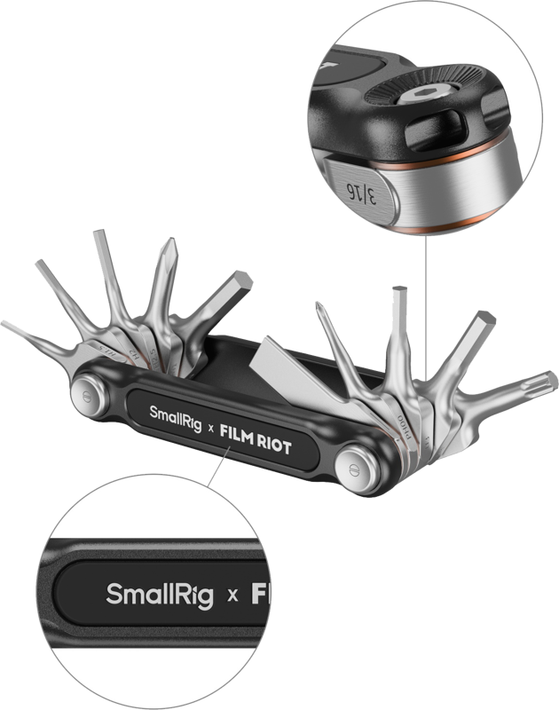covering common wrench sizes in the photo and video industry.