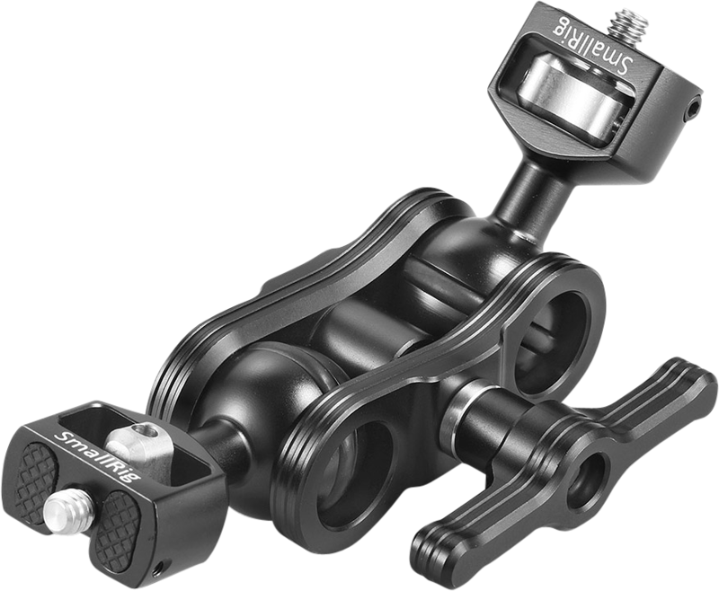 Comes with a ballhead (1/4" Screw) on each end respectively to expand more mounting possibilities for different shooting scenarios as per your needs.