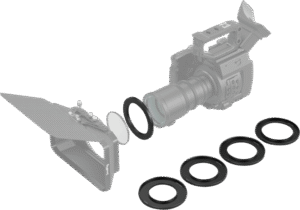 SMALLRIG 3410 Screw-In Reduction Ring Set (67, 72, 77, 82, 86mm - 114mm) For Matte Box 2660