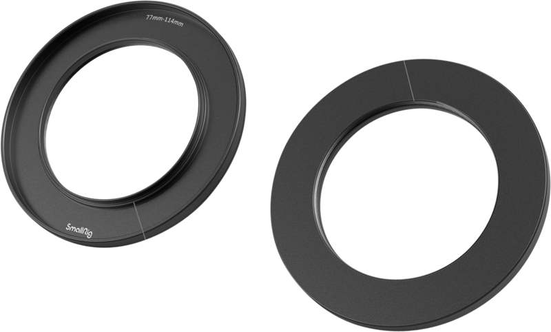 SMALLRIG 3410 Screw-In Reduction Ring Set (67, 72, 77, 82, 86mm - 114mm) For Matte Box 2660