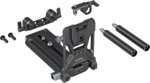 and fast all-in-one V-Mount battery expansion solution for small cinema cameras. The kit consists of V-Mount battery mount plate kit