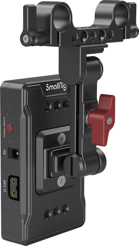 Designed to provide greater battery life to your camera rig via a V mount battery. Its standard quick-lock V mount supports most V mount batteries.