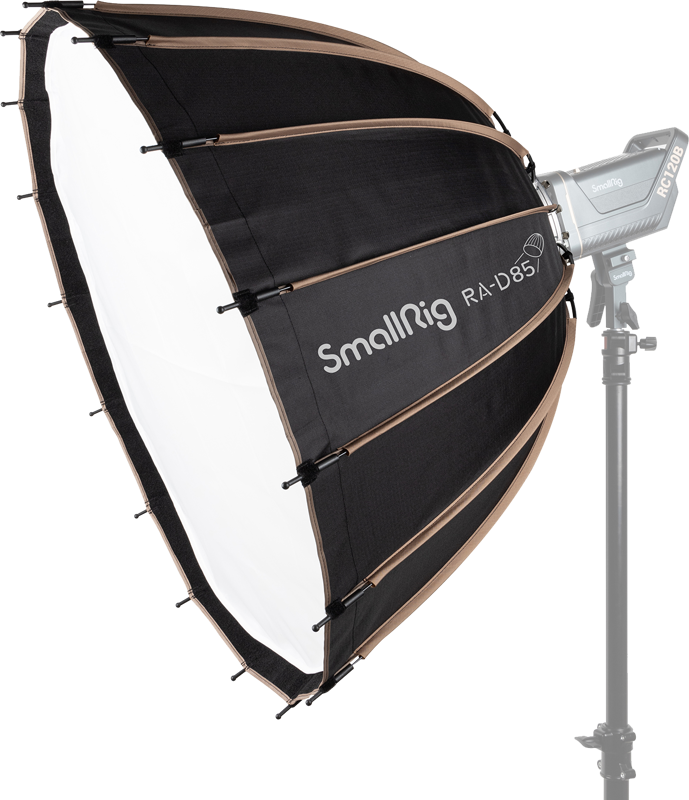 which can increase the times of light reflections (increase the illuminating surface and light softness) and produce softer light