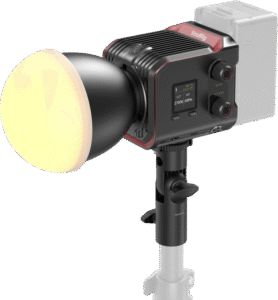 and an efficient cooling system independently developed by SmallRig. The palm-sized RC 100B COB LED video light is only one-third the size of a traditional COB LED video light and weighing just 700g