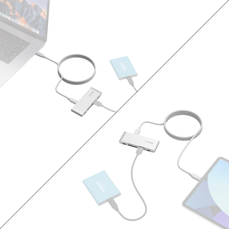 and files on mobile devices while on the go. Featuring a 65W PD interface