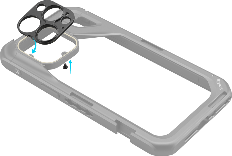 SMALLRIG 4394 17mm threaded Lens Back Mount Plate for iPhone 15 Pro & Pro Max