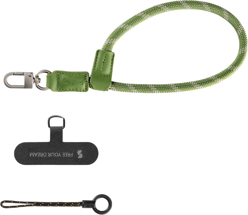 and eco-friendliness—features adjustable length and a sturdy metal hook for hanging phones or accessories like AirPods or keys. Its tool-free installation offers effortless convenience for everyday use.