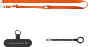 and eco-friendly phone lanyard with adjustable length to match different styles. Crafted from genuine leather and nylon rope